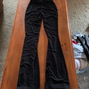 Black flare pants